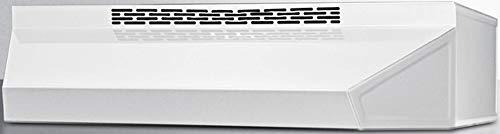 Summit Appliance ADAH1618W Under Cabinet 18" Wide Convertible ADA Compliant Range Hood for Ducted or Ductless Use in White Finish with Remote Wall Switch, 2 Fan Speeds, 160 CFM Maximum Air Movement