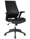 Flash Furniture High Back Black LeatherSoft Executive Swivel Office Chair with Molded Foam Seat and Adjustable Arms