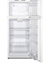 Summit Appliance BKRF1118W Frost-free 24" Wide Break Room Refrigerator-Freezer in White with NIST Calibrated Alarm/Thermometers, Reversible Doors, Adjustable Thermostat, Adjustable Shelves