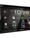 Kenwood DDX26BT+XCTM380 Audio 6.2” Double Din Bluetooth WVGA Touch Screen DVD Receiver w/HD Rear View Camera