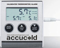 Summit Appliance AlarmKIT High/Low Temperature alarm with NIST Calibrated Temperature Readout, LCD Sisplay, Audible and Visual Alarms Alert, Glycol-encased Temperature Probe