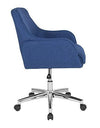 Flash Furniture Blue Fabric Mid-Back Chair