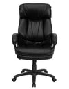 Flash Furniture High Back Black LeatherSoft Executive Swivel Ergonomic Office Chair with Plush Headrest, Extensive Padding and Arms