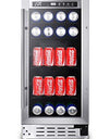 Sunpentown BC-92US 92-can Under-Counter Beverage Cooler (Commercial Grade), Gray