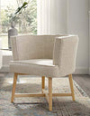 Modway Anders Upholstered Fabric Accent Chair, Beige