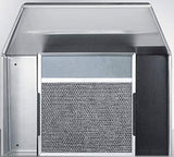 Summit Appliance ADAH1624SS Under Cabinet 24" Wide Convertible ADA Compliant Range Hood for Ducted or Ductless Use in Stainless Steel Finish with Remote Wall Switch, 160 CFM Maximum Air Movement
