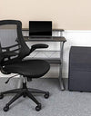 Flash Furniture Work From Home Kit - Black Computer Desk, Ergonomic Mesh Office Chair and Locking Mobile Filing Cabinet with Side Handles
