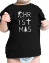 Christmas Letters Baby Black Shirt