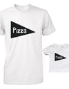 Pizza Slice Daddy and Baby Matching Shirt Set Cute Father Shirts and Infant Tees