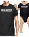 Brewmaster Homebrewed Dad and Baby Matching Black Shirts
