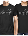 Hubby Wifey Matching Couple Gift Shirts Black For Valentine's Day
