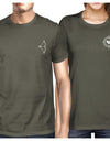 Bow And Arrow To Heart Target Matching Couple Dark Grey Shirts