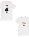 Sushi & Soy Sauce Matching Couple Gift Shirts White For Newlyweds