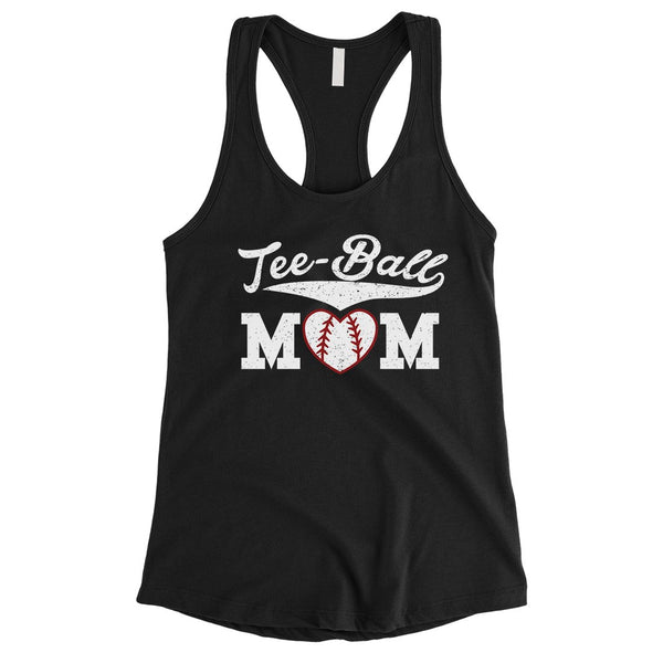 Tee-Ball Mom Womens Tank Top Cute Sleeveless Shirt For Mothers Day