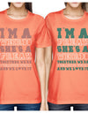 Weirdo Freak BFF Matching Shirts Womens Peach Short Sleeve Tee