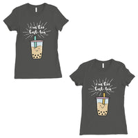 Boba Milk Best-Tea BFF Matching Shirts Womens Cool Grey T-Shirt