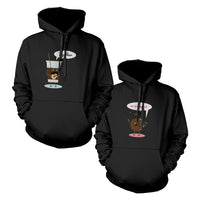 Ice Coffee And Cookie Couple Matching Hoodies Hooded Sweatshirts