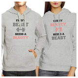 Every Beast Beauty Matching Hoodies Pullover Crewneck Graphic Top