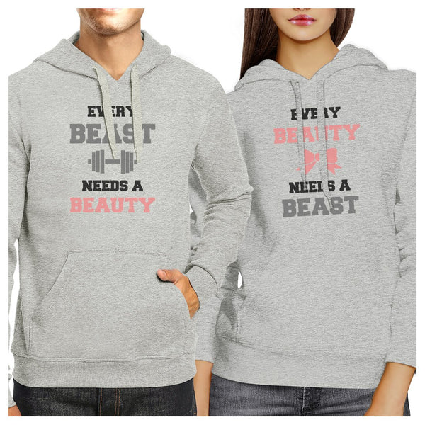 Every Beast Beauty Matching Hoodies Pullover Crewneck Graphic Top