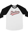 Pink College Swoosh Fun Bright Kids Personalized Baseball Shirt