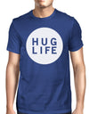 Hug Life Men's Royal Blue T-shirt Life Quote Cotton Round-Neck Tee