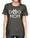 Dog Mom Womens Dark Grey T Shirt Cute Graphic Tee Gifts For Moms