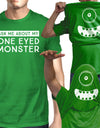 Ask Me About My One Eyed Monster Mens Green Shirt