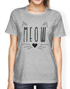 Meow Womens Grey Shirt