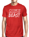 Unleash Beast Mens Funny Workout Shirt T-Shirt Workout Lover Gifts