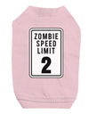Zombie Speed Limit Pet Shirt for Small Dogs