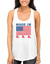 Made In USA Tank Top for July 4th Celebration American Flag Tanks