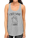 I Boo What I Want Ghost Womens Grey Tank Top