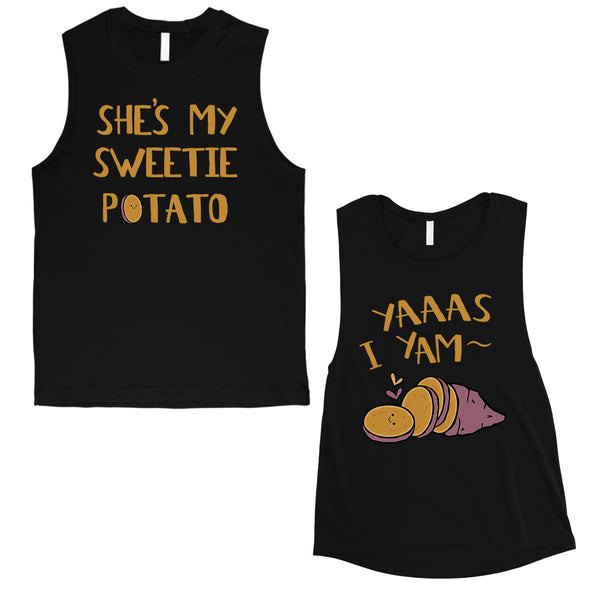 Sweet Potato Yam Matching Muscle Tank Tops Funny Anniversary Gift