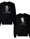 Death Eater And Ghost Couple Sweatshirts Halloween Matching Tops