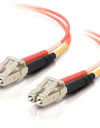 C2G-10m LC-LC 62.5-125 OM1 Duplex Multimode Fiber Optic Cable (Plenum-Rated) - Orange