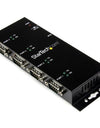 StarTech.com USB to Serial Adapter Hub - 4 Port - Industrial - Wall Mount - Din Rail - COM Port Retention - FTDI USB Serial