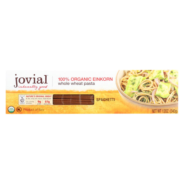 Jovial - Pasta - Organic - Whole Grain Einkorn - Spaghetti - 12 Oz - Case Of 12