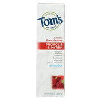 Tom's Of Maine Propolis And Myrrh Toothpaste Cinnamint - 5.5 Oz - Case Of 6