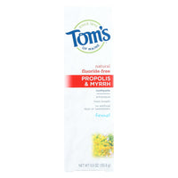 Tom's Of Maine Propolis And Myrrh Toothpaste Fennel - 5.5 Oz - Case Of 6