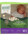 Seventh Generation Free And Clear Overnight Diapers - Stage 5 - Case Of 4 - 20 Count