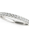 14k White Gold Pave Set Diamond Wedding Ring (1/4 cttw)