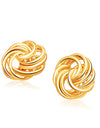 Rosetta Petite Love Knot Stud Earrings in 14k Yellow Gold