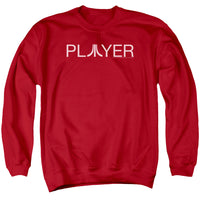 Atari/player-adult Crewneck Sweatshirt-red