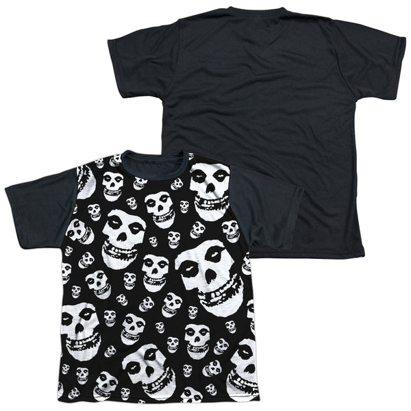 Misfits/fiends All Over-s/s Youth White Front Black Back  -white