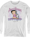 Betty Boop/sweet Dreams - Youth Long Sleeve Tee - White