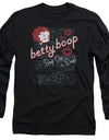 Betty Boop/boop Oop- L/s Adult 18/1 -black