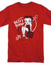 Betty Boop/lover Girl-s/s Adult 18/1 - Red