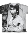 Bruce Lee/classic Lee-s/s Youth Poly Crew-white