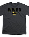 Batman/wwbd Logo - S/s Youth 18/1 - Charcoal