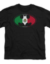 Batman/mexican Flag Shield - S/s Youth 18/1 - Black